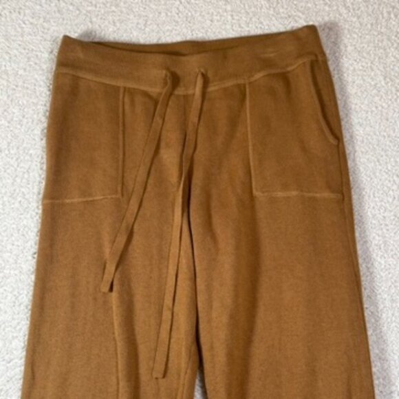 J. Crew Caramel Color Cashmere Cotton Blend Jogger Lounge Pants Sz XS Comfy Lux - Picture 4 of 12